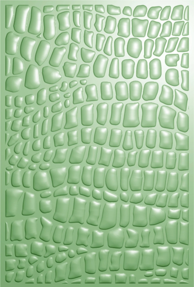 Bild 1 von Crafter's Companion Royal Jungle 3D Embossing Folder Crocodile Print  - Prägefolder