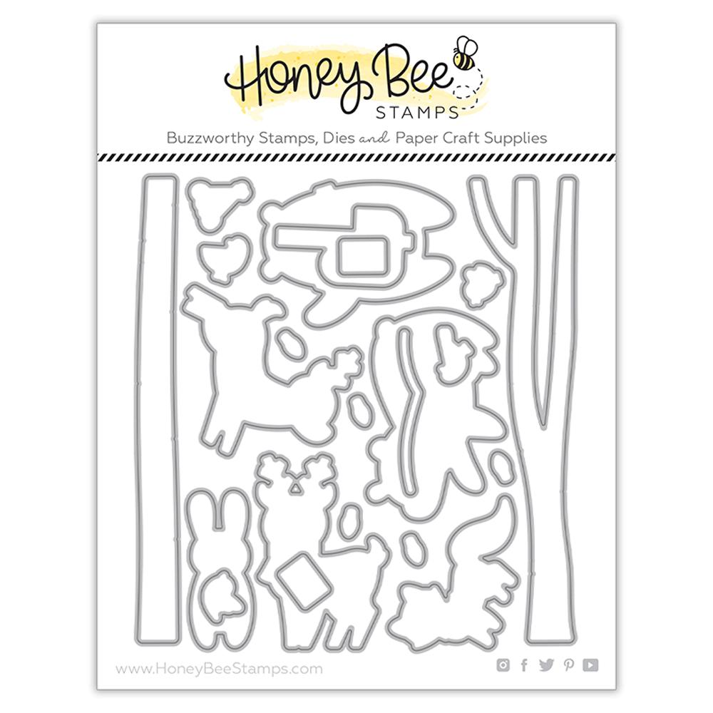 Bild 1 von Honey Bee Stamps DieCuts - Woodland Winter Animals - Stanzschablone Wintertiere