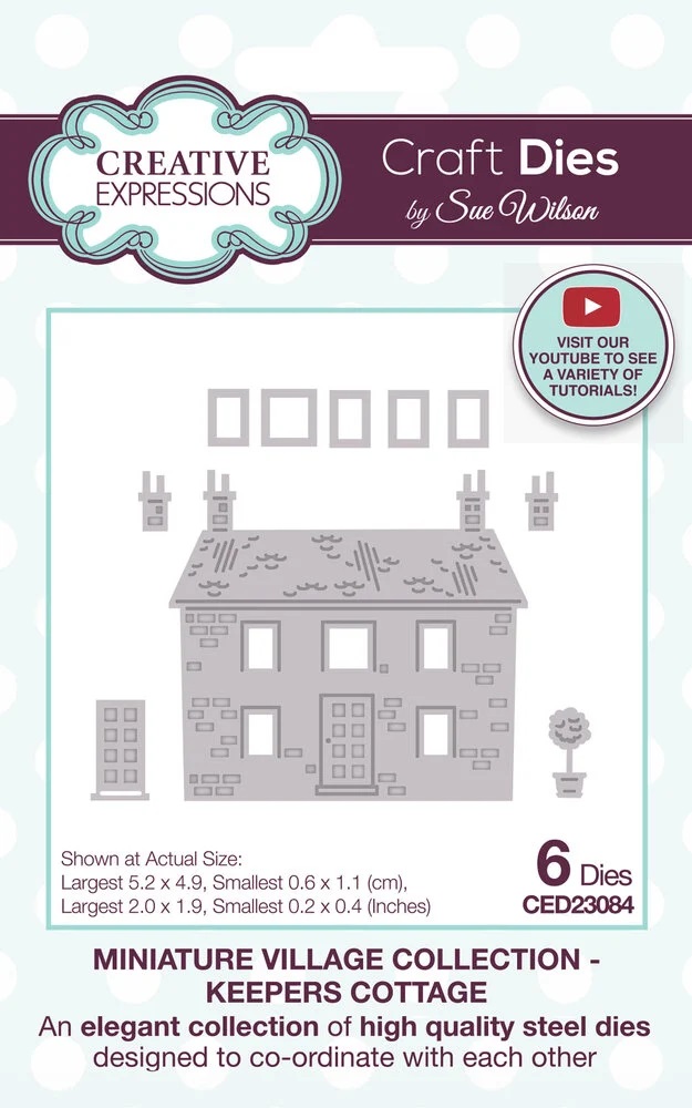 Bild 1 von Creative Expressions Sue Wilson Craft Dies Miniature Village Keepers Cottage - Stanzen
