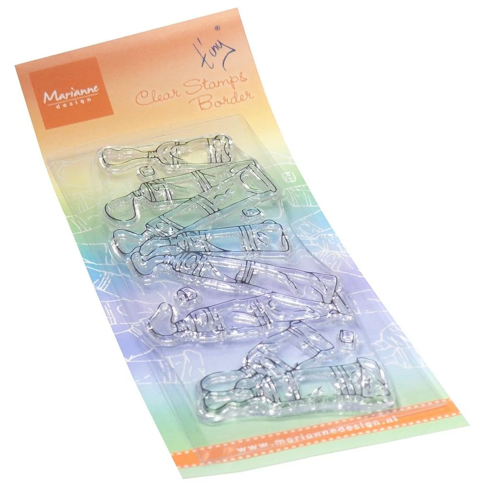 Bild 1 von Marianne Design • Clear Stamps Tiny's Border Paint Tubes - Stempel Farbtuben