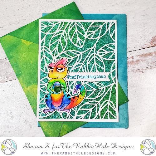 Bild 1 von The Rabbit Hole Designs Clear Stamps  - Caffeinated Chameleon - Chamäleons