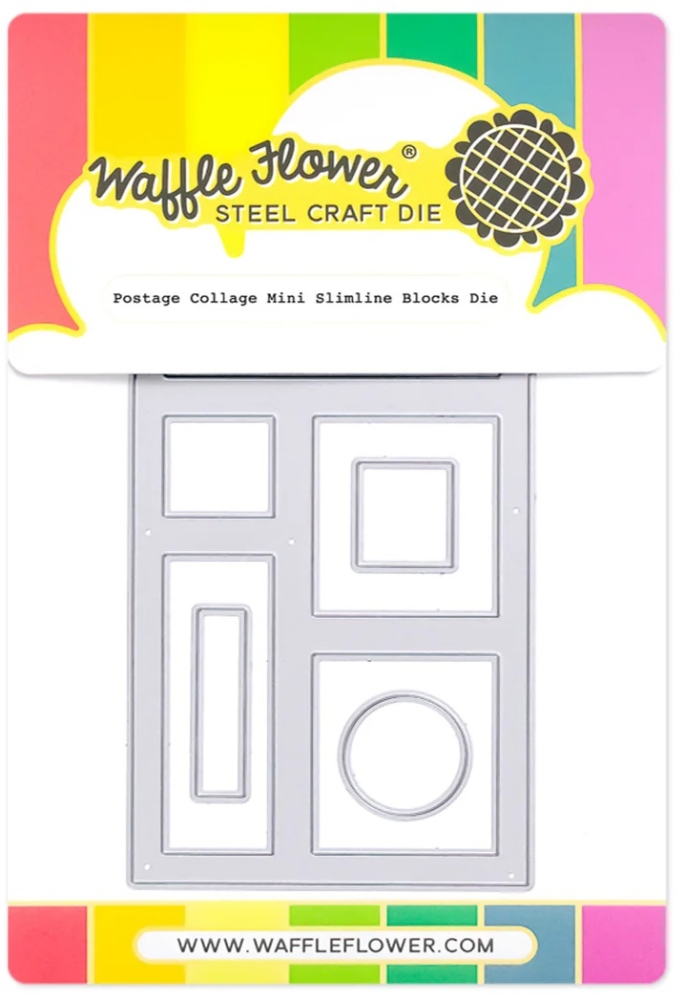 Bild 1 von Waffle Flower Postage Collage Mini Slimline Blocks Die - Stanzen