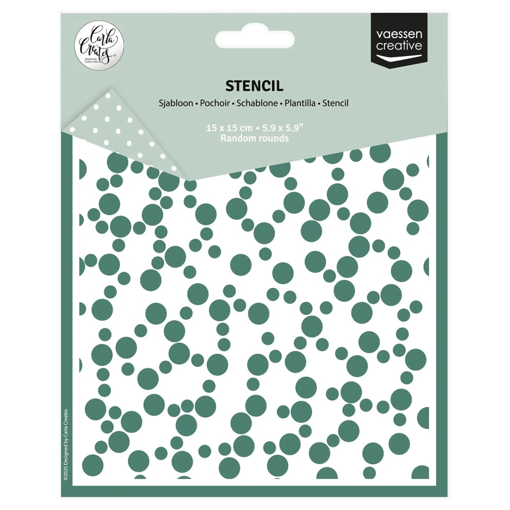 Bild 1 von Vaessen Creative • Stencil Schablone Random Rounds