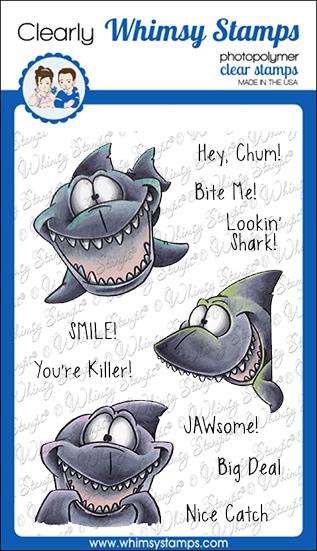 Bild 1 von Whimsy Stamps Clear Stamps - Lookin' Shark -Hai 