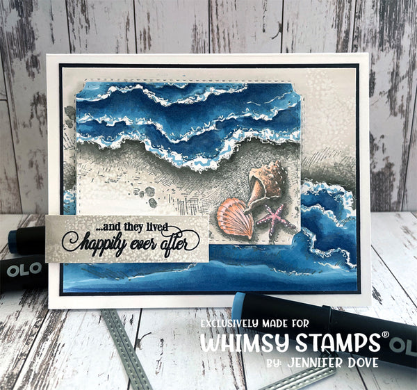 Bild 1 von Whimsy Stamps Rubber Cling Stamp - Seashells and Sunshine Rubber Gummistempel 