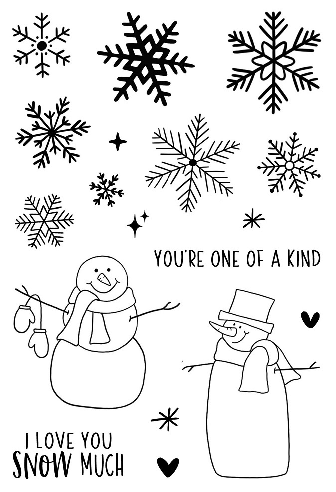 Bild 1 von Jane's Doodles Clear Stamps - Snowflakes  - Schneeflocke