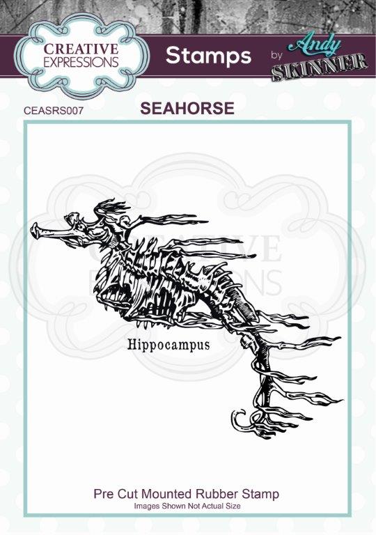 Bild 1 von CE Rubber Stamp by Andy Skinner Seahorse - Seepferdchen