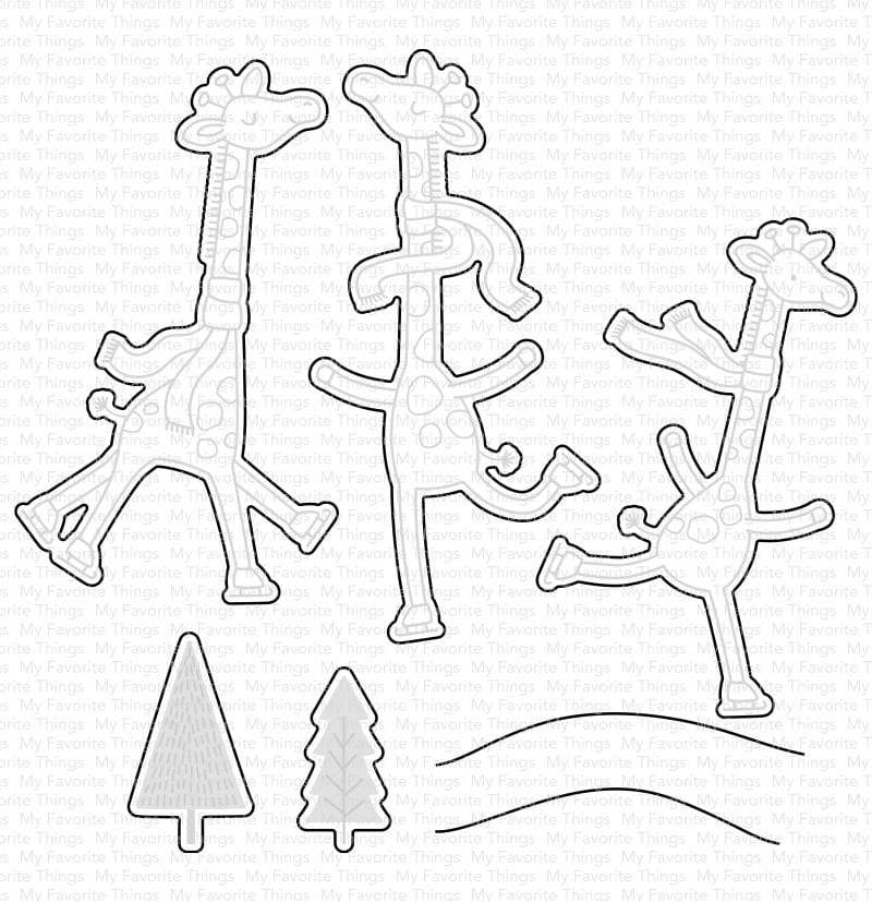 Bild 1 von My Favorite Things - Die-namics Giraffes on Ice - Stanzen