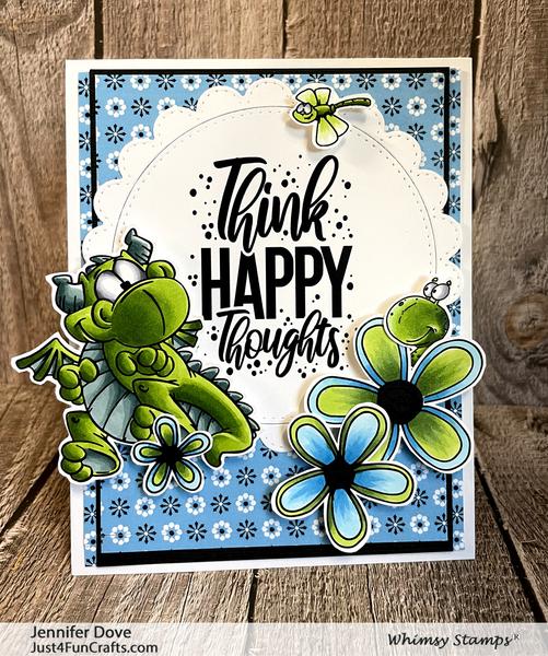 Bild 1 von Whimsy Stamps Clear Stamps - Flight of the Dragons - Drachen