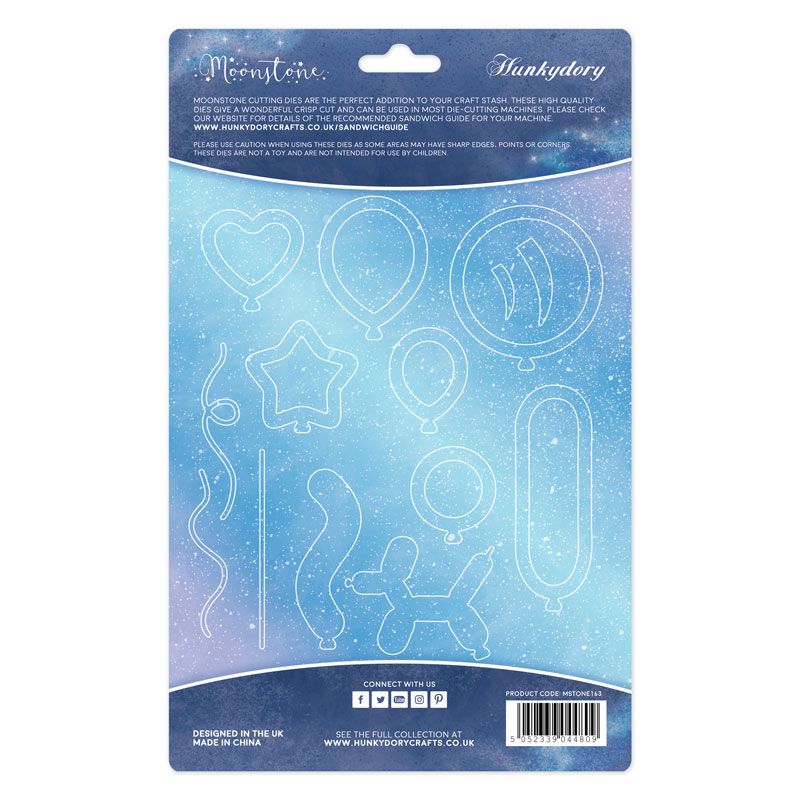 Bild 1 von Hunkydory - Moonstone Die Set - Party Balloons - Luftballons