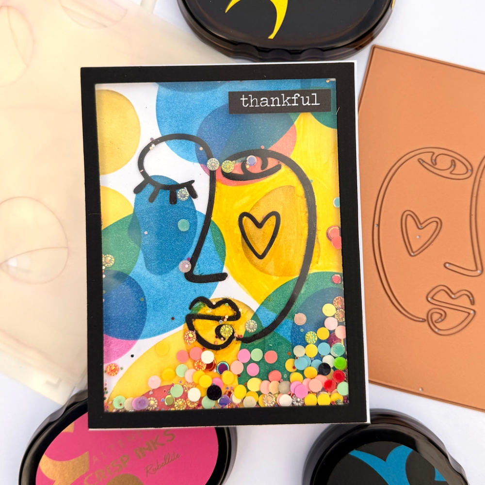 Bild 1 von Spellbinders Line of Being Etched Dies by Jaycee Gaspar - Stanz-Set Gesicht