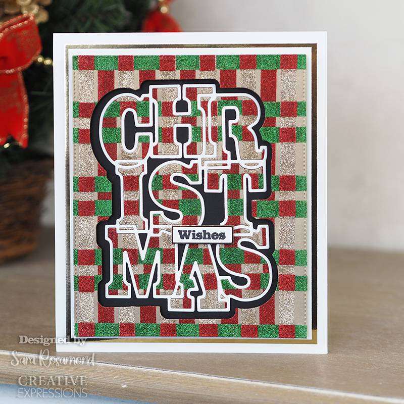 Bild 1 von Creative Expressions Big Bold Words Christmas Craft Die & Stamp Set - Stanze & Stempel
