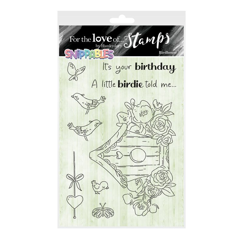 Bild 1 von For the love of...Stamps by Hunkydory - Snippables Cute & Colourful - Birdhouse - Vogelhaus