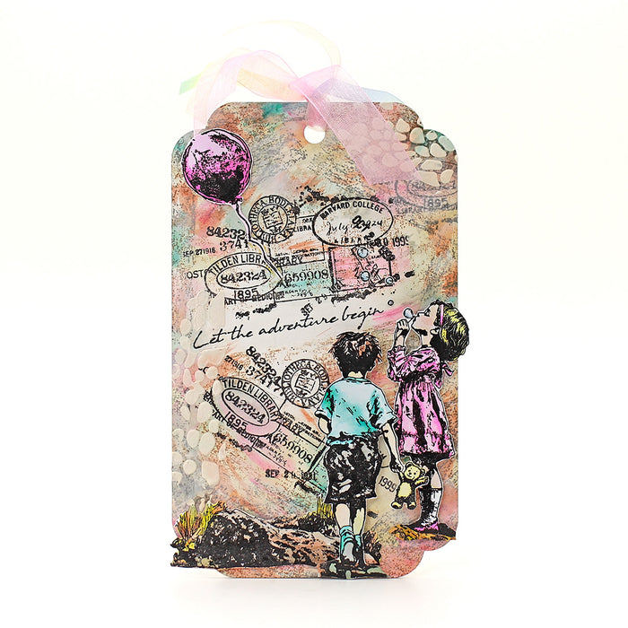 Bild 1 von Cosmic Shimmer Pre Cut Stamp - Gummistempel - Andy Skinner Blowing Bubbles