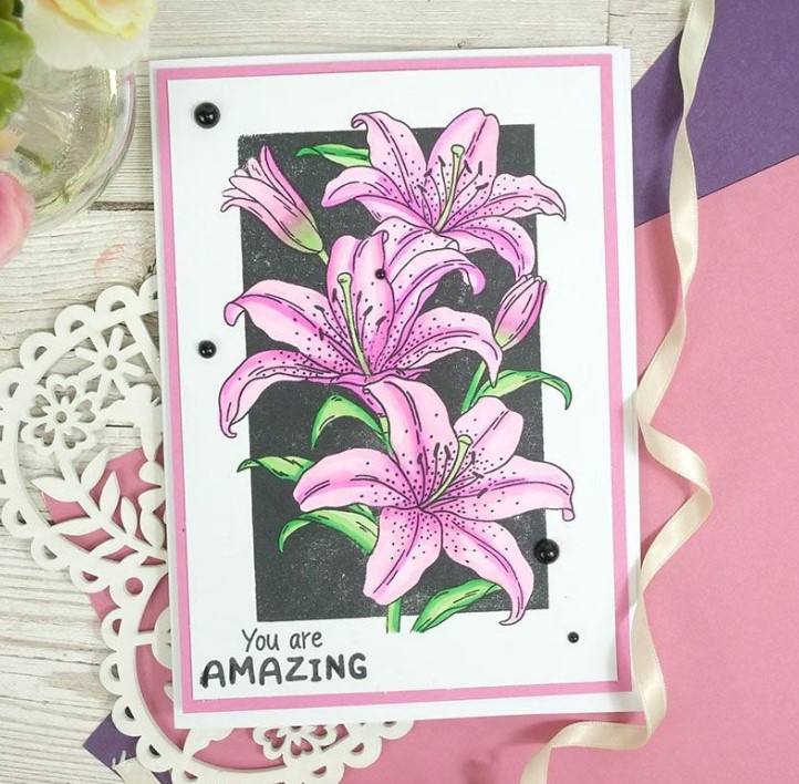 Bild 1 von For the love of...Stamps by Hunkydory - Clear Stamps Luscious Lilies