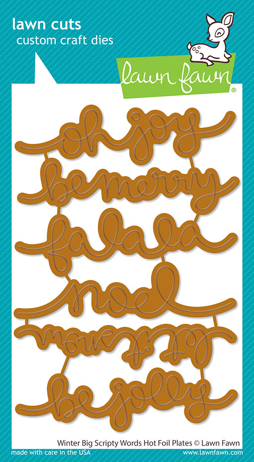 Bild 1 von Lawn Fawn Hot Foil Plates - Winter Big Scripty Words