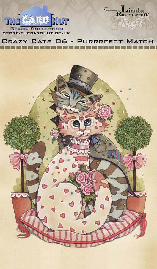 Bild 1 von The Card Hut Clear Stamps - Crazy Cats - Purrrfect Match