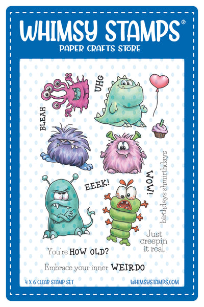 Bild 1 von Whimsy Stamps Clear Stamps - Monster Daze