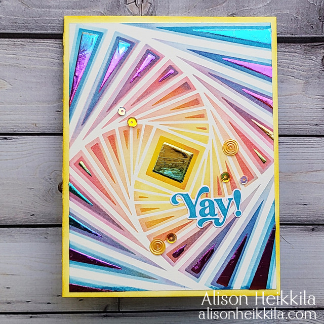 Bild 1 von A Colorful Life Designs Stencils - Layered Square Mandala