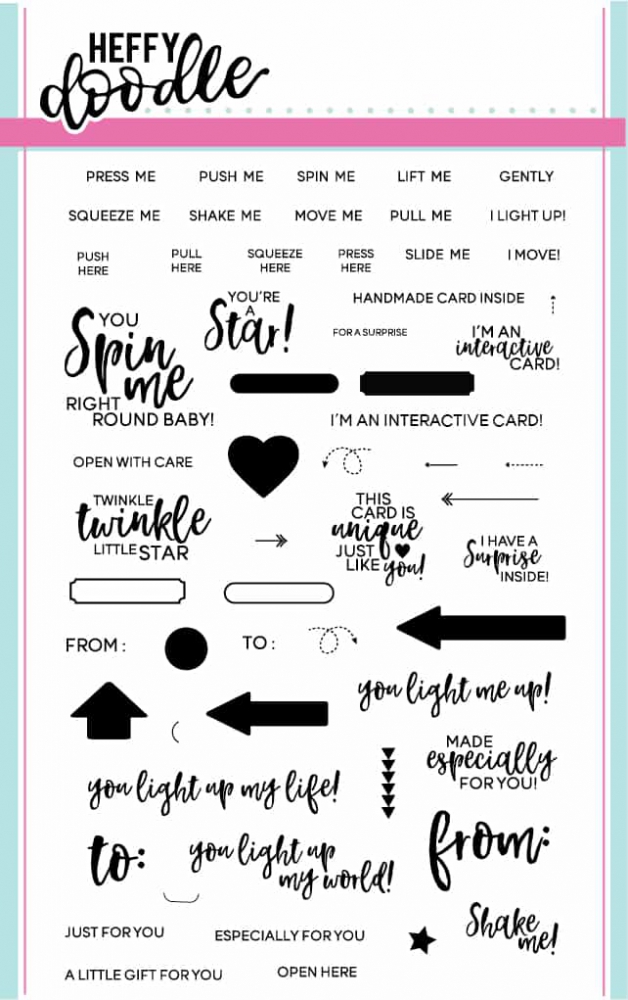 Bild 1 von Heffy Doodle Clear Stamps Set - Interactively Yours - Stempel interaktive Texte