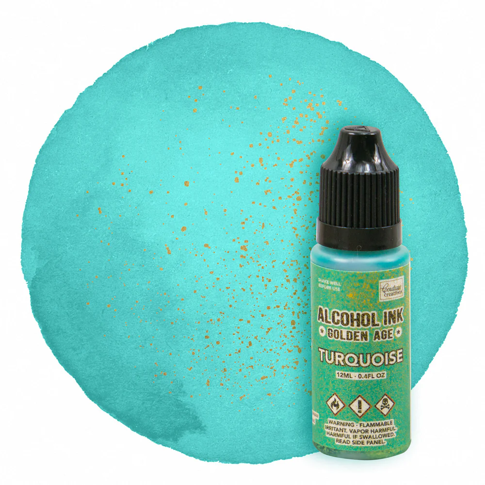 Bild 1 von Couture Creations - Alcohol Inks Golden Age  / (Farbe) Turquoise