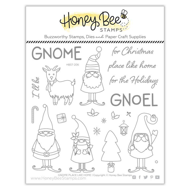 Bild 1 von Honey Bee Stamps Clearstamp - Gnome Place Like Home - Weihnachtsgnome
