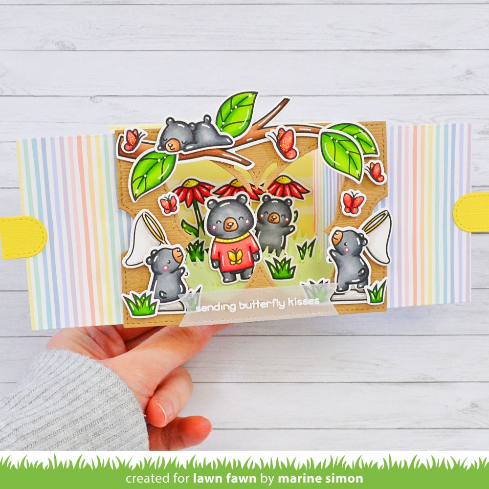 Bild 1 von Lawn Fawn Cuts  - Stanzschablone ta-da! diorama! butterfly window add-on