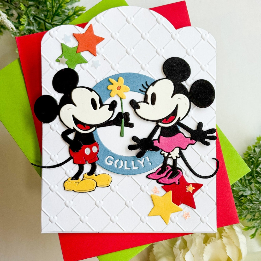 Bild 1 von Spellbinders Steamboat Willie Duo Etched Dies - Stanz-Set Mickey & Minnie Mouse