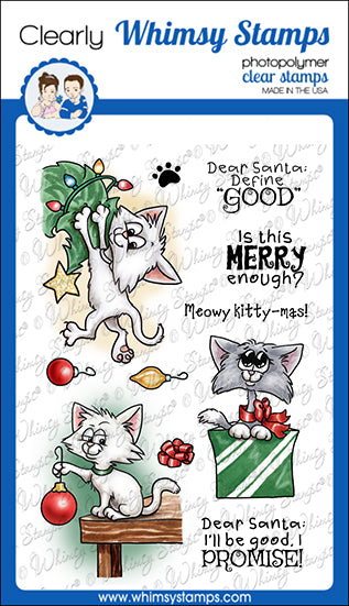 Bild 1 von Whimsy Stamps Clear Stamps - Cat Do Christmas Two