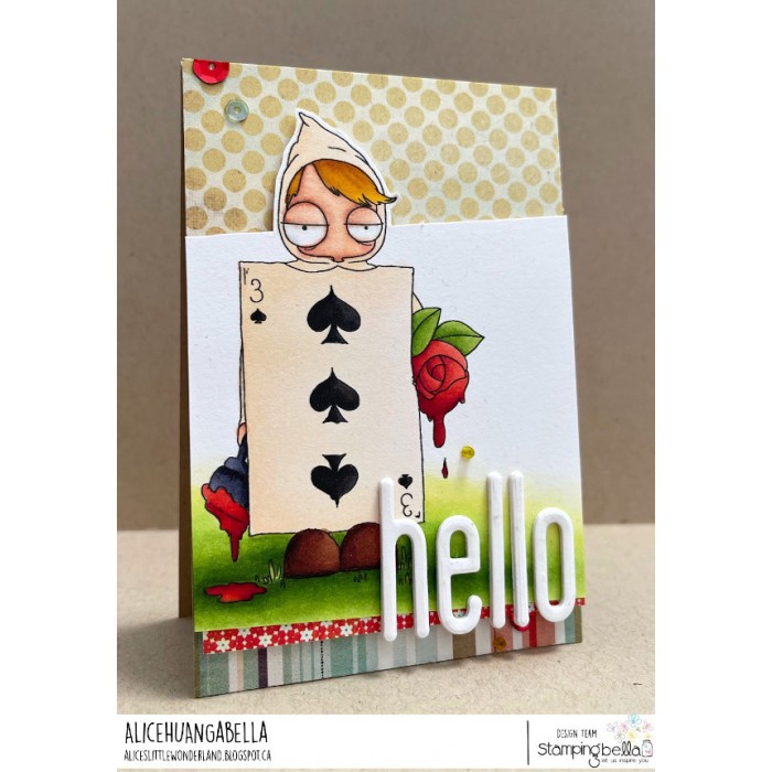 Bild 1 von Gummistempel Stamping Bella Cling Stamp ODDBALL PLAYING CARD (ALICE IN WONDERLAND COLLECTION)