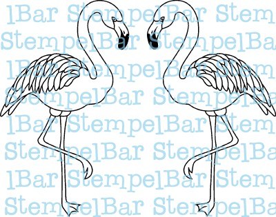 Bild 1 von StempelBar Stempelgummi Flamingos