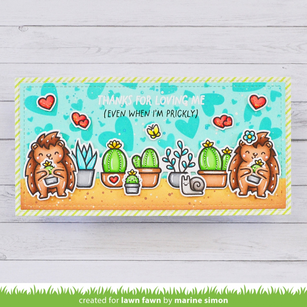Bild 1 von Lawn Fawn Clear Stamps  - porcu-pine for you add-on