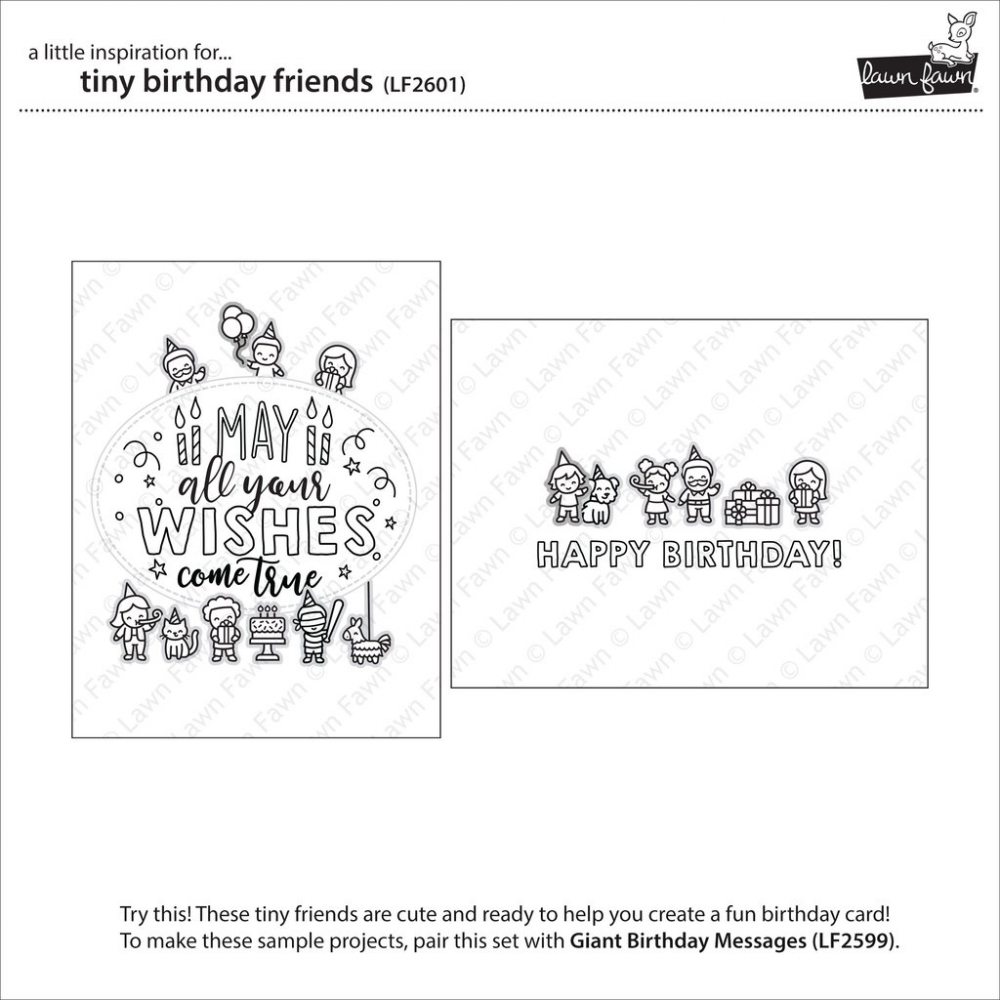 Bild 1 von Lawn Fawn Clear Stamps  - Clearstamp Tiny Birthday Friends