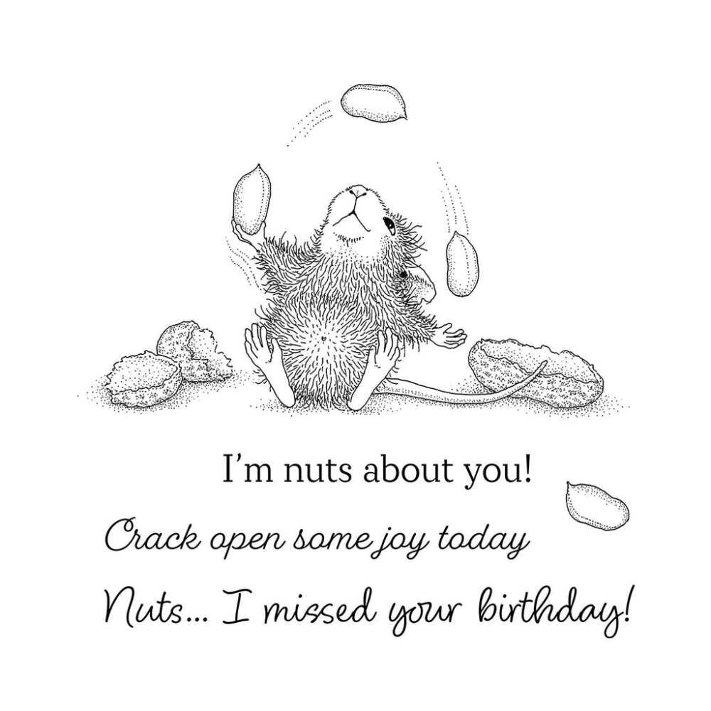Bild 1 von Spellbinders Nuts about You Cling Rubber Stamp Set - House Mouse Stempelgummi