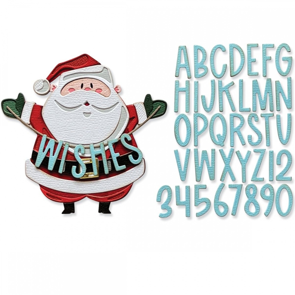 Bild 1 von Sizzix Thinlits Die by Tim Holtz - Stanzschablone - Santa Greetings, Colorize