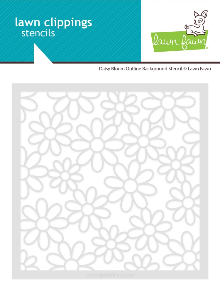 Bild 1 von Lawn Fawn Lawn Stencils - Schablone daisy bloom outline background stencil