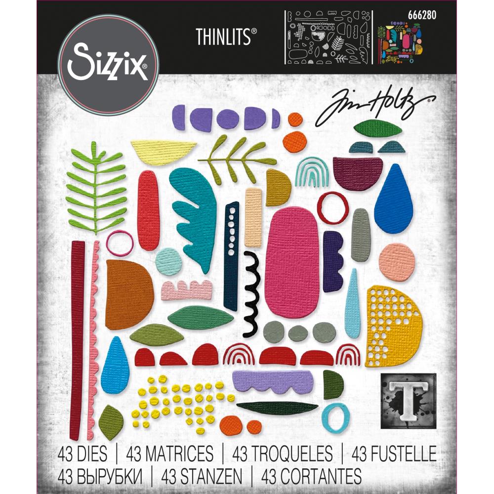 Bild 1 von Sizzix Thinlits Die by Tim Holtz - Stanzschablone - Abstract Elements