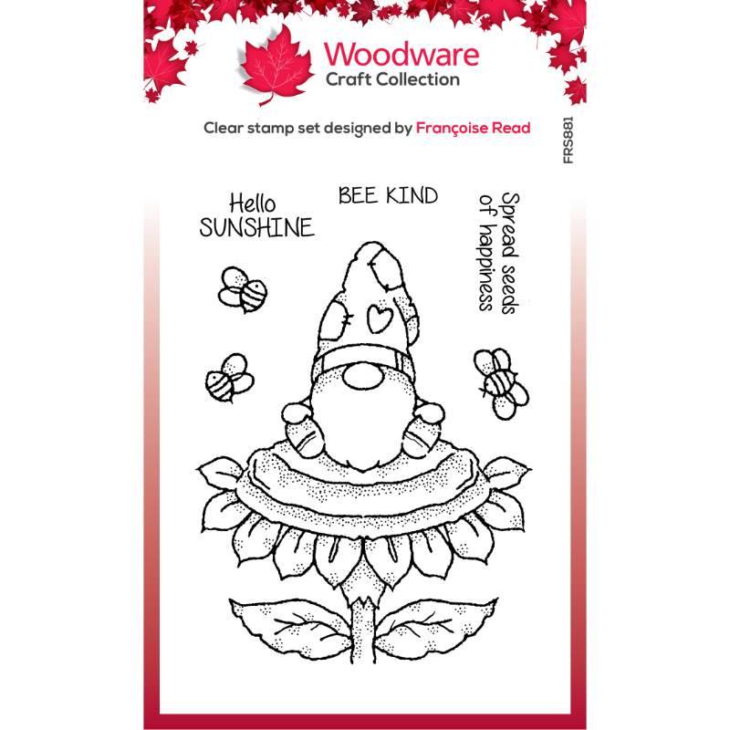 Bild 1 von Woodware Clear Stamp Singles Sunflower Gnome - Sonnenblume