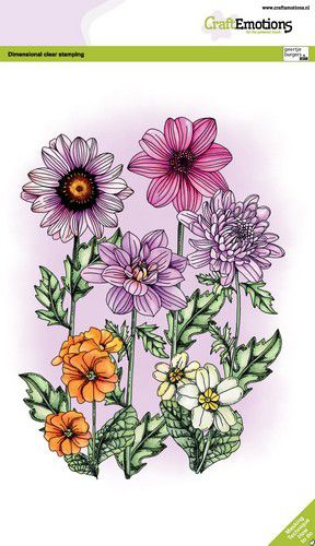 Bild 1 von CraftEmotions Stempel - clearstamps A5 - Mix zomerbloemen GB - Sommerblumen