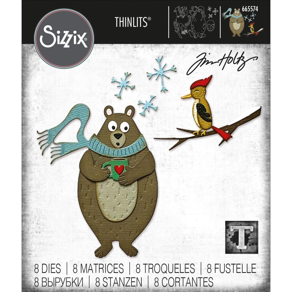 Bild 1 von Sizzix Thinlits Die by Tim Holtz - Stanzschablone - Cozy Winter - Bär