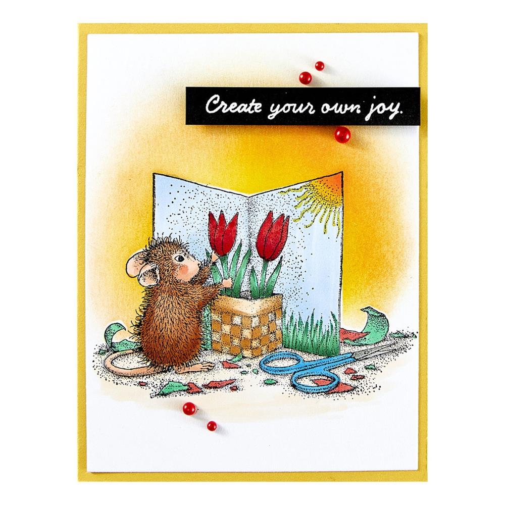Bild 1 von Spellbinders Creative Day Cling Rubber Stamp Set - House Mouse Stempelgummi