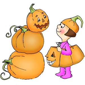 Bild 1 von Art Impressions Stempelgummi Monster-Tots Halloween Pumpkins