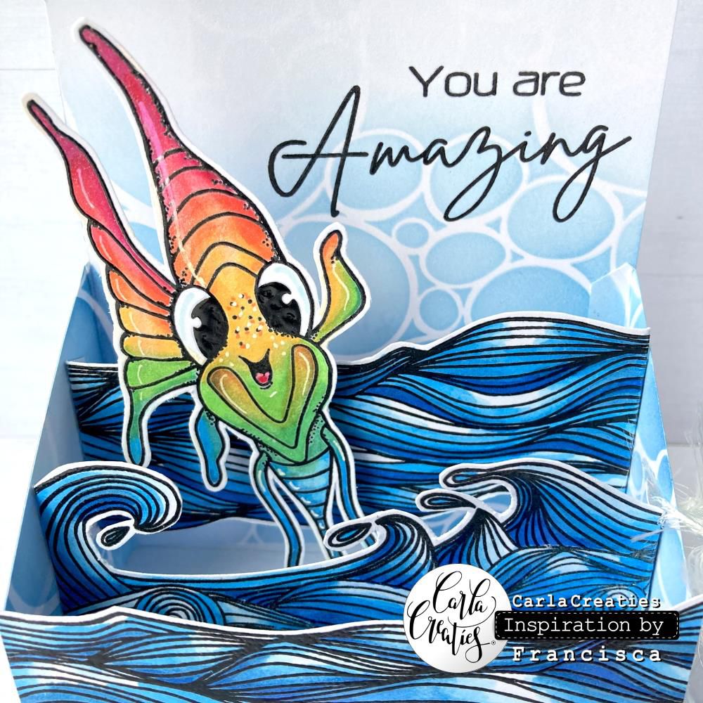 Bild 1 von CraftEmotions Stempel - clearstamps A6 - Ocean 11 Carla Creaties - See/Meer Wellen