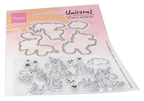 Bild 1 von Marianne Design - ELINE'S ANIMALS - UNICORNS - Stempel und Stanzen Einhorn