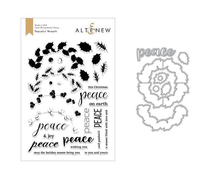 Bild 1 von Altenew Clearstamp-Set Peaceful Wreath Stamp & Die Bundle - Stempel & Stanz-Set