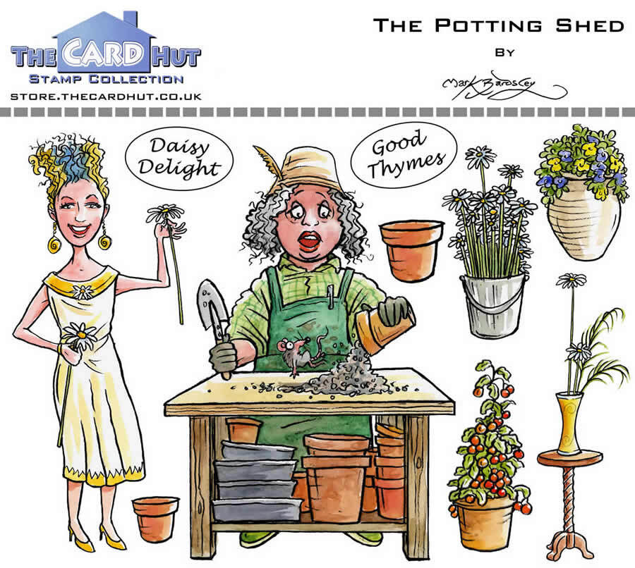 Bild 1 von The Card Hut Clear Stamps - The Potting Shed