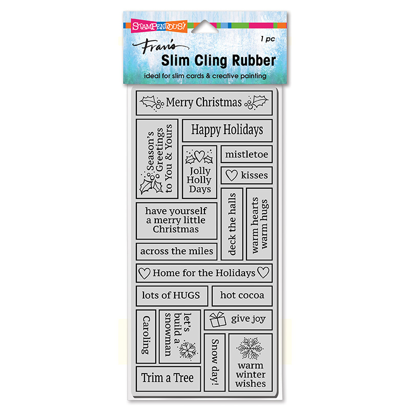 Bild 1 von Stampendous Cling Stamps Slim Boxed Holiday - Stempelgummi Weihnachten