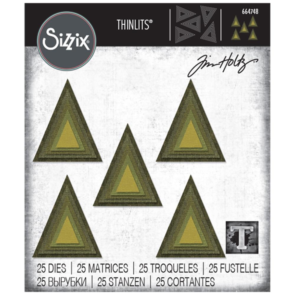 Bild 1 von Sizzix Thinlits Dies Stanzschablone By Tim Holtz Stacked Tiles, Triangles - Dreieck