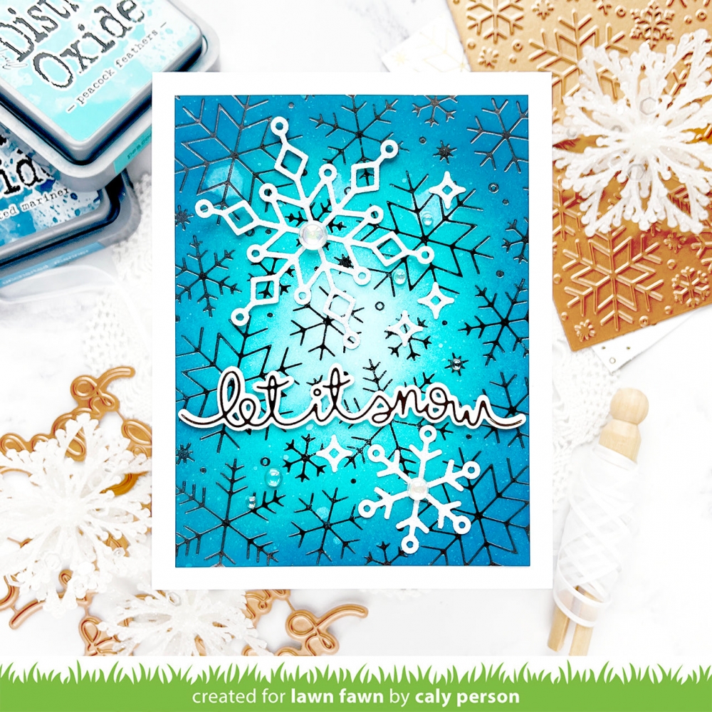 Bild 1 von Lawn Fawn Hot Foil Plates - Winter Big Scripty Words