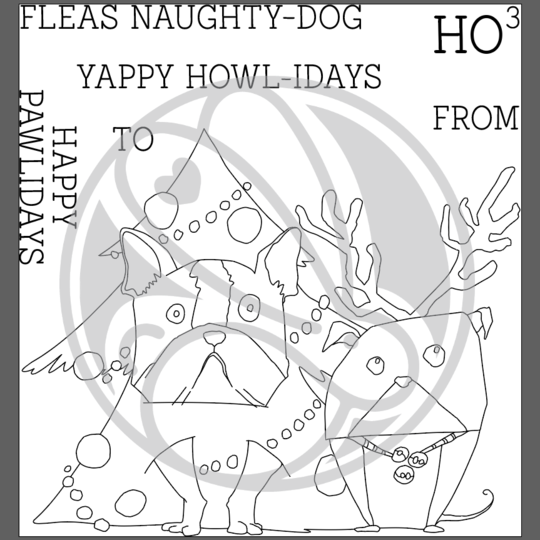 Bild 1 von The Rabbit Hole Designs Clear Stamps - Pawlidays - Weihnachten Hunde